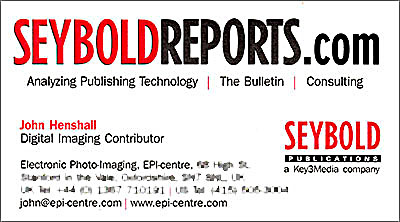 Seybold business card